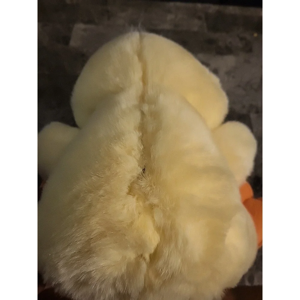 Vtg‎ GUND Easter Mini Beanny Duck Plush Stuffed Duckling Yellow, Soft, Washable